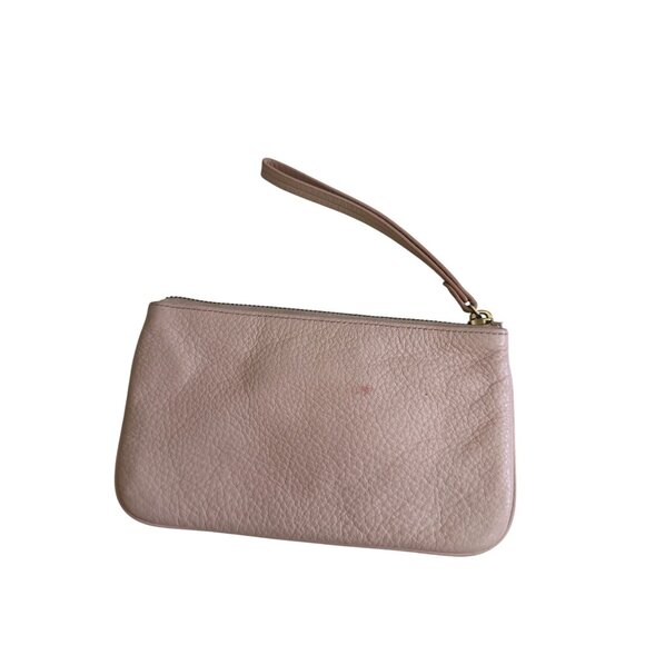 KATE SPADE Pink Pebble Leather Wristlet Clutch - Picture 5 of 5